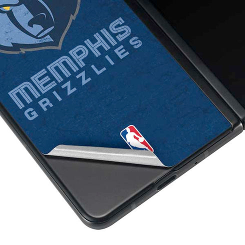 NBA Memphis Grizzlies Distressed Galaxy Z Fold4 5G Skin